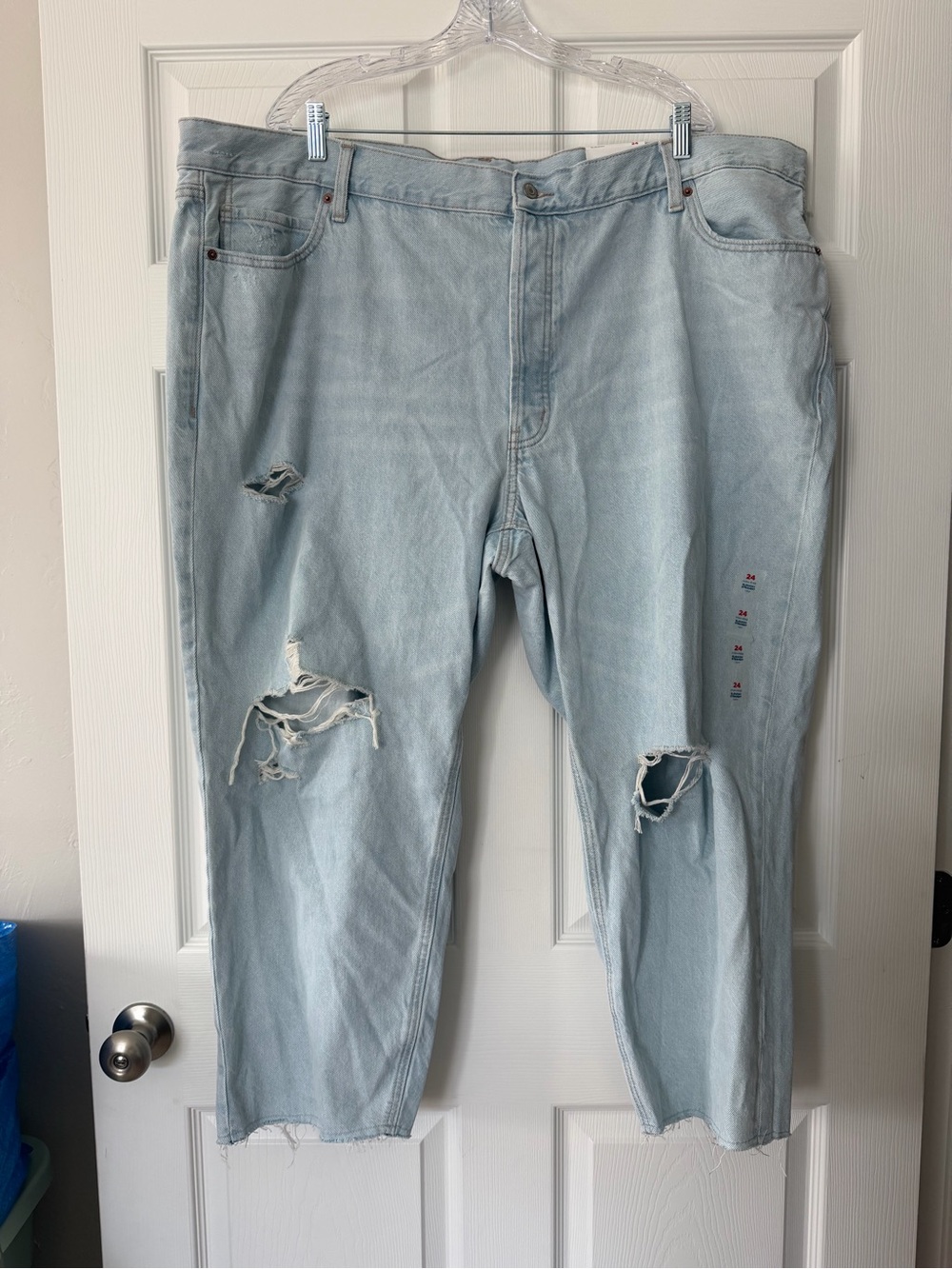 NWT Old Navy High-Rise Slouchy Straight Crop Jeans